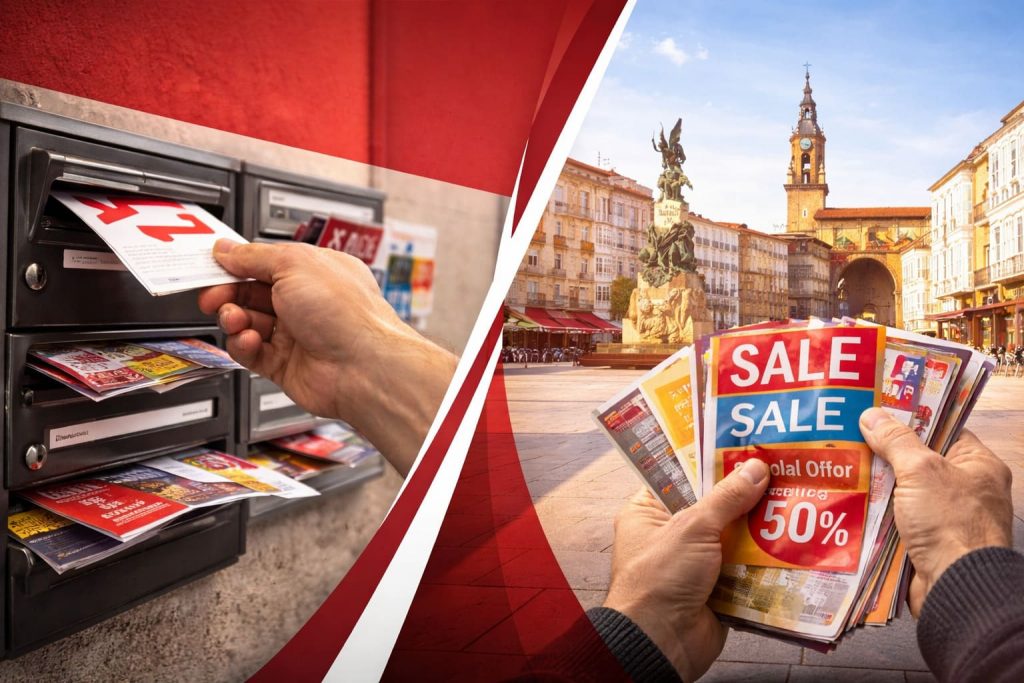 Distribución-de folletos-en-Vitoria